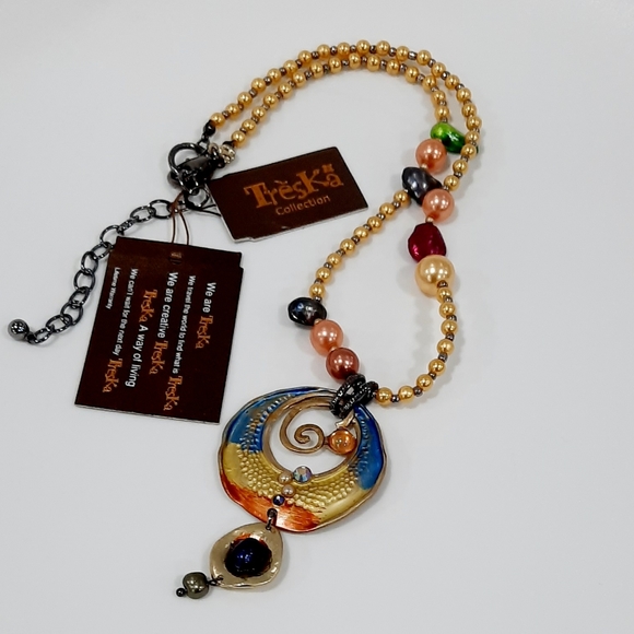 Treska VENUS Collection Boho Necklace NWT - Picture 1 of 7